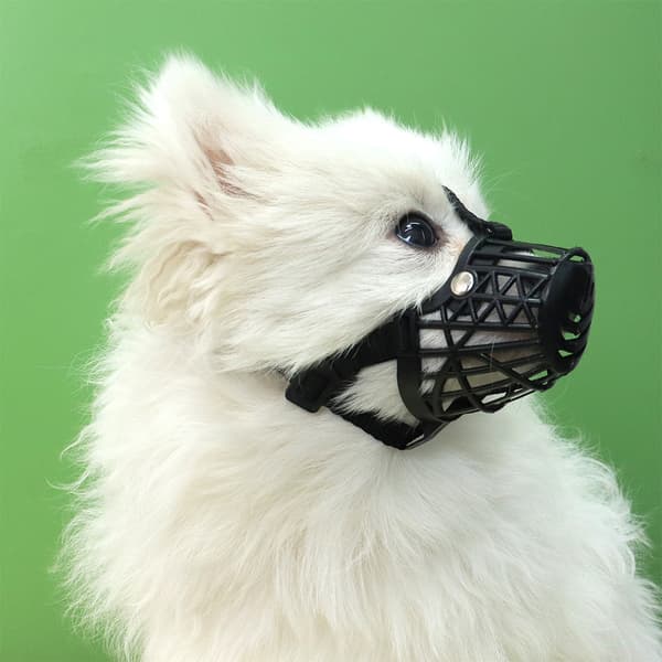 INF Svart hundnosgrimma - Storlek 1 (0-2,5 kg) - Anti-Bite & Andningsbar