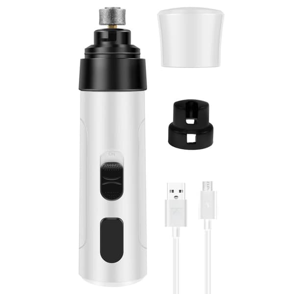 Elektrisk Hundklottrimmer, USB-uppladdningsbar, Tyst Drift,ingen, Vit
