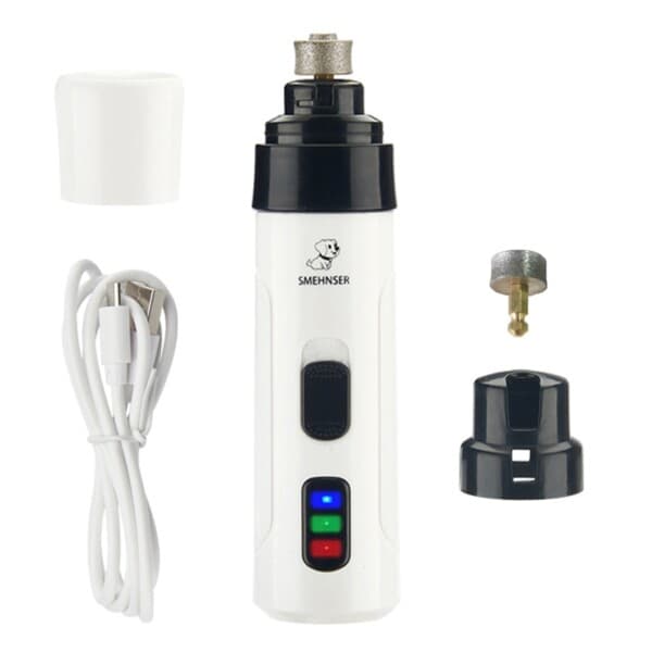 Elektrisk hunde-negleklipper til hunde-neglesliber Genopladelig USB-opladning