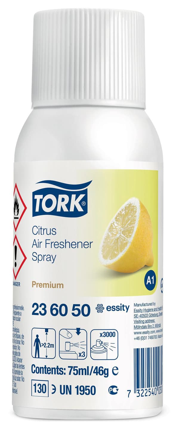 Luktförbättrare TORK A1 CitronSpray 75ml