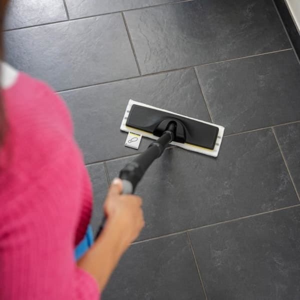 KARCHER - Kit med 3 moppar (mjuka, slipande och mycket slipande) för golvmunstycke - Kompatibel med Easy Fix ångtvättarserie