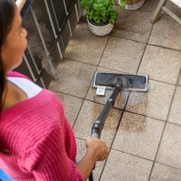 KARCHER - Kit med 3 moppar (mjuka, slipande och mycket slipande) för golvmunstycke - Kompatibel med Easy Fix ångtvättarserie
