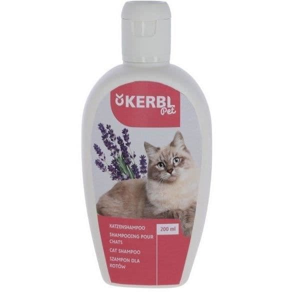Shampoo til katte - KERBL - 200 ml - Lavendel - Mango - Udstråling og blødhed
