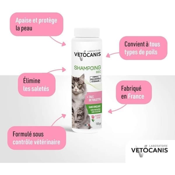 VETOCANIS Shampoo uden skylning - Til katte
