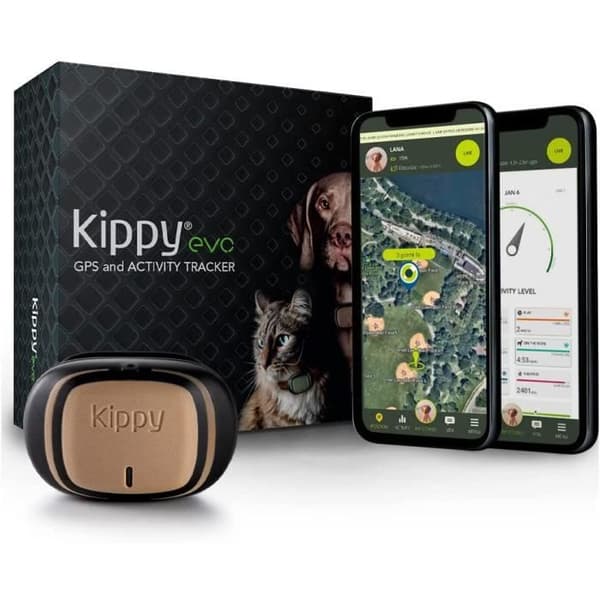 KIPPY - GPS-panta koirille ja kissoille - Evo - 38 GR - vedenpitävä - ruskea puu