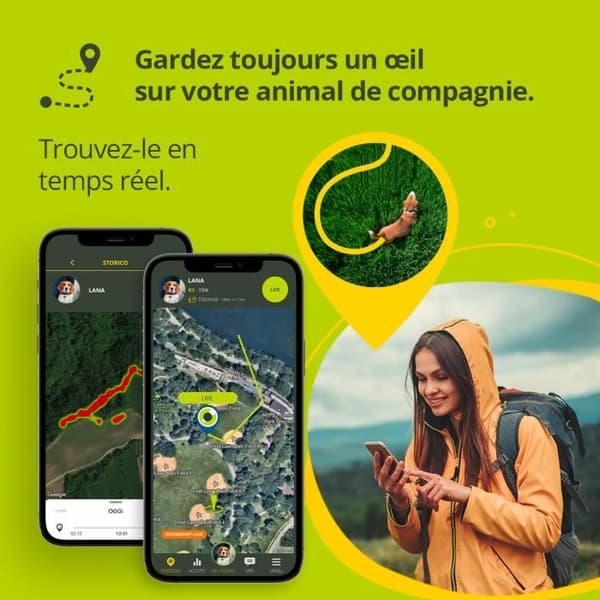 KIPPY - GPS-panta koirille ja kissoille - Evo - 38 GR - vedenpitävä - vaaleanpunainen terälehti