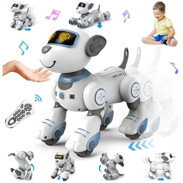 RC Robot Hund, Berøringsfølsom Interaktion, 17 Funktioner,Blå