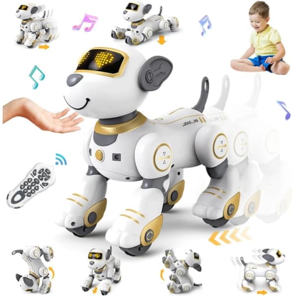 RC Robot Hund, Touch-Sense Interaktion, 17 Funktioner,Guld