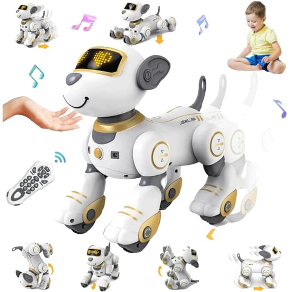 RC Robot Hund, Touch-Sense Interaktion, 17 Funktioner,Guld