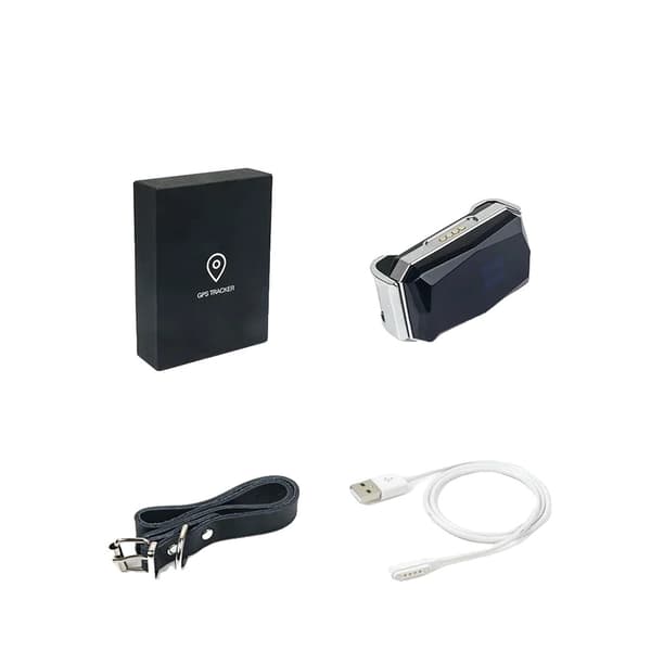 Pet GPS Tracker, Geofence-varningar, Fjärrlyssning, Vattentålig design,Blå