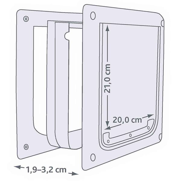 Trixie Way Flap 2 Valkoinen XS–S