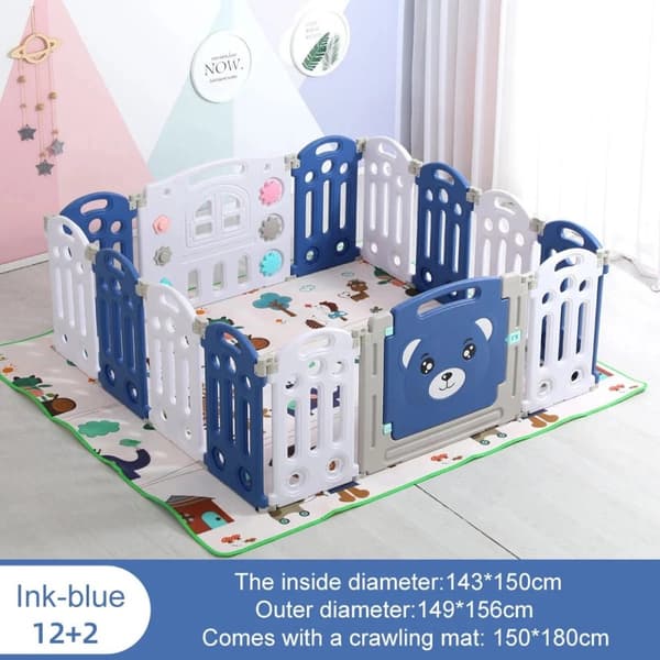 Baby Legeplads, Foldbart Design, Holdbart Plastik, 14 og 2