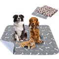 Miniatyrbild 1 av 6: 2 st 80 * 70cm Ultraabsorberande hundträningsmatta, återanvändbar valpträningsmatta för hund/katt/kanin