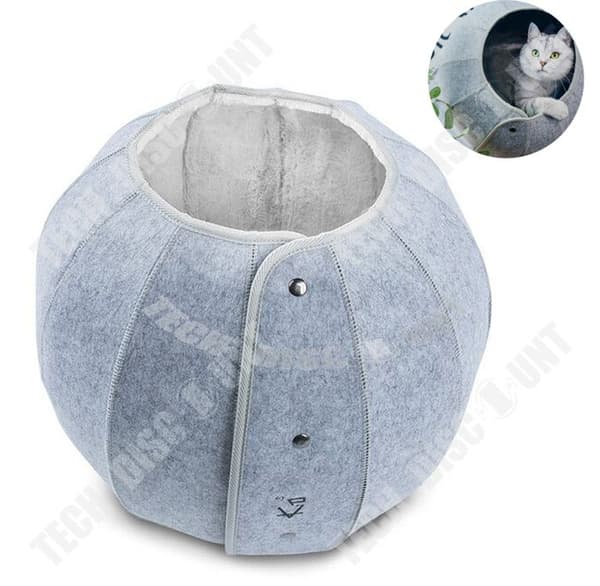 TD® Round Cat Nest Multifunktionell Cat Tunnel Vikbar Andas Cat Nest Pet Supplies 41*38*28C