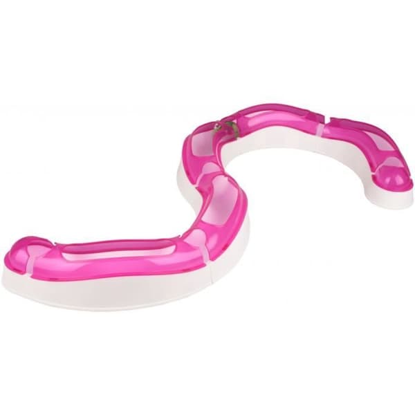 Tunnel för katt - Flamingo Pet Products - MOGGY - Ø 38,5 cm - Rosa - Interaktiv