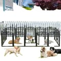 Miniatyrbillede 1 af 4: Metal Hundegård, 8 Paneler, Vandtæt Fertilitetsmåtte, Bærbart Design