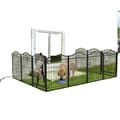 Miniatyrbillede 1 af 2: Heavy Duty Hundegård, Holdbar Metal Konstruktion, Alsidig Indendørs/Udendørs Brug,sort