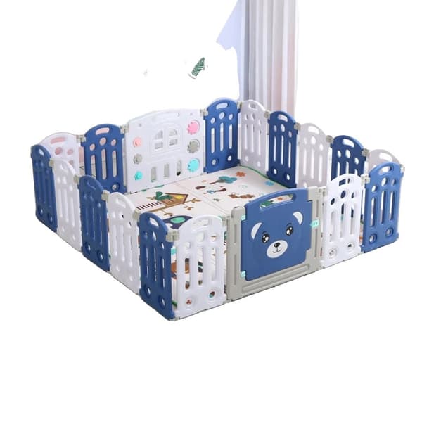 Babylegeindhegning, Rummelig Sikker Design, Interaktive Funktioner,16 og 2