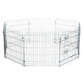 Miniatyrbillede 1 af 2: Pet Playpen, Konfigurerbart Design, Holdbar Konstruktion, Bekvem Adgang,Sølv