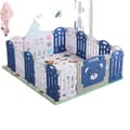 Miniatyrbillede 1 af 2: Baby Legeplads med Kravlemåtte, Blækblå, Forskellige Panelantal,14 og 2