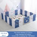 Miniatyrbillede 2 af 2: Baby Legeplads med Kravlemåtte, Blækblå, Forskellige Panelantal,20 og 2
