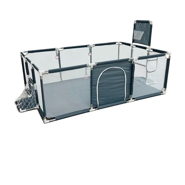 IMBABY Legegrind, Rummelig Design 107*235*129 cm, Holdbart Plastmateriale,Mørkegrå-L
