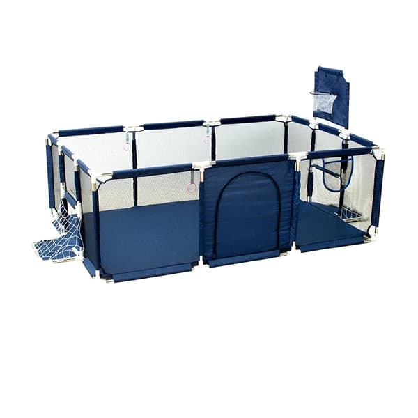 IMBABY Legegrind, Rummelig Design 107*235*129 cm, Holdbart Plastmateriale,Blå-L