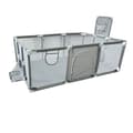 Miniatyrbillede 1 af 2: IMBABY Legegrind, Rummelig Design 107*235*129 cm, Holdbart Plastmateriale,Lys grå-L