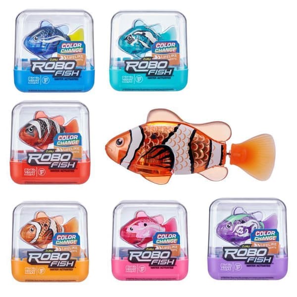 RoboAlive Robo Fish 1-p Color Change Orange