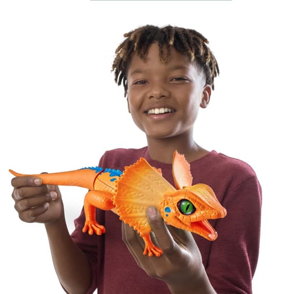 Robo Alive Frilled Neck Lizard orange