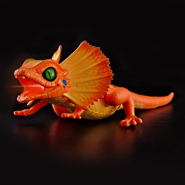Robo Alive Frilled Neck Lizard orange