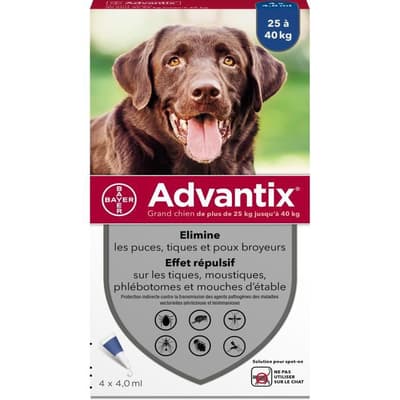 ADVANTIX 4 loislääkärin pipetit - isoille koirille yli 25 kg