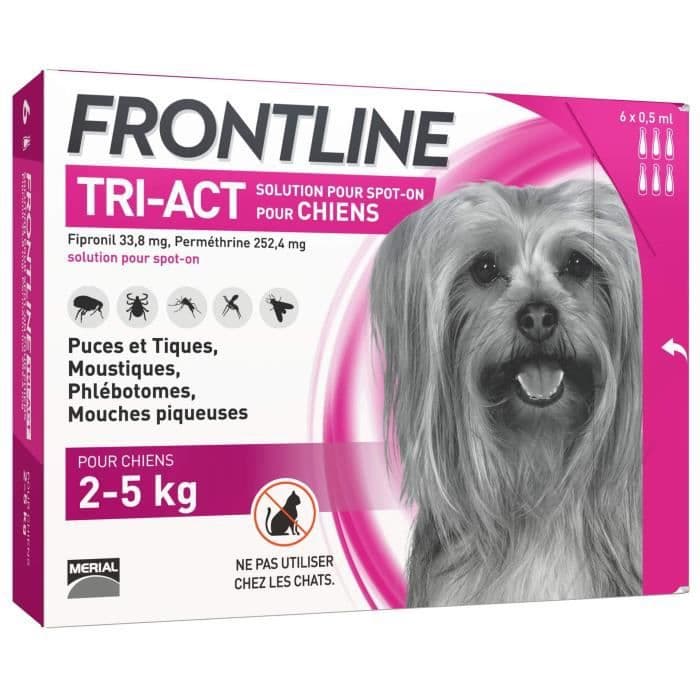 FRONTLINE TRI-ACT 2-5 kg - 6 pipetter
