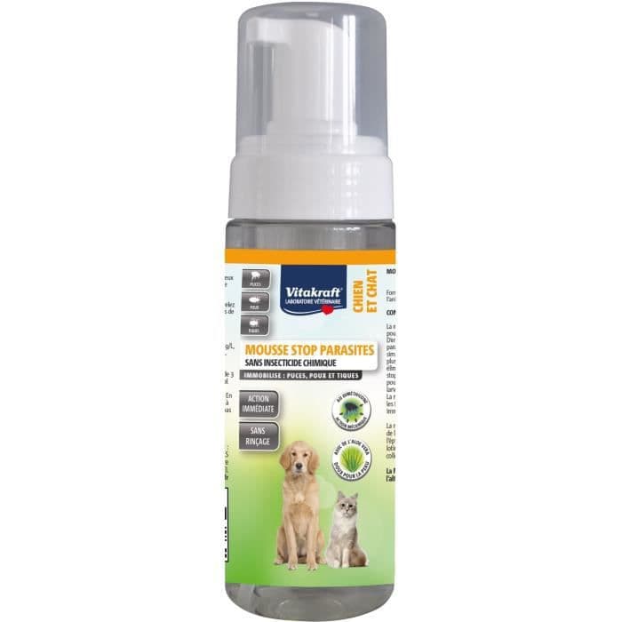 VITAKRAFT Parasitstoppskum Dimethicone - Hundar och katter - 150 ml