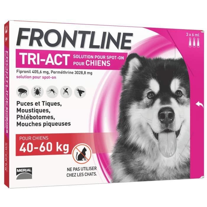 FRONTLINE TRI-ACT 40-60 kg - 3 pipetter