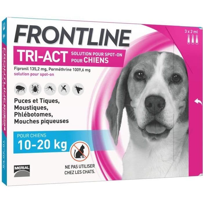 FRONTLINE TRI-ACT 10-20 kg - 3 pipetter