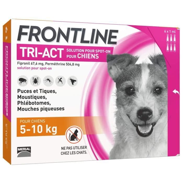 FRONTLINE TRI-ACT 5-10 kg - 6 pipetter