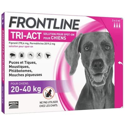 FRONTLINE TRI-ACT 20-40kg - 3 pipettiä
