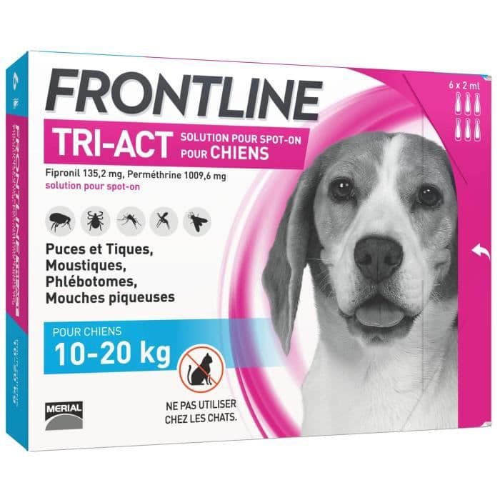 FRONTLINE TRI-ACT 10-20 kg - 6 pipetter