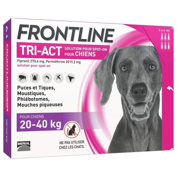 FRONTLINE TRI-ACT 20-40 kg - 6 pipetter