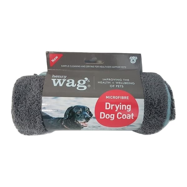 Henry Wag Dog Drying Coat Grey XL