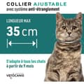 Pikkukuva 5 / 6: VETOCANIS Heijastava tuholaistorjuntapanta kissoille - 3 kuukauden suoja