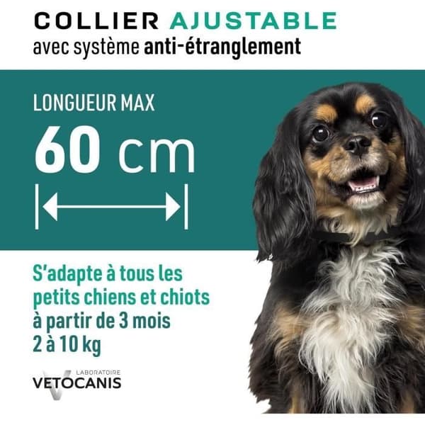 VETOCANIS Collier för skadedjursbekämpning - Liten hund