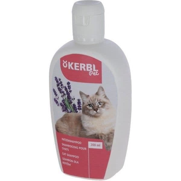Schampo för katter - KERBL - 200 ml - Lavendel - Mango - Utstrålning och mjukhet
