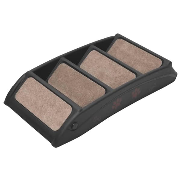vidaXL Hundetrapp sammenleggbar svart 62x40x49,5 cm