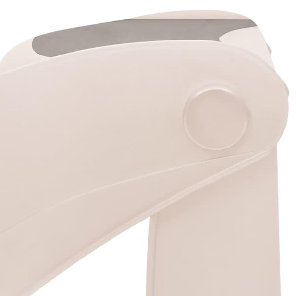 vidaXL Sammenleggbar 3-trinns hundetrapp kremhvit 50x38x38 cm plast