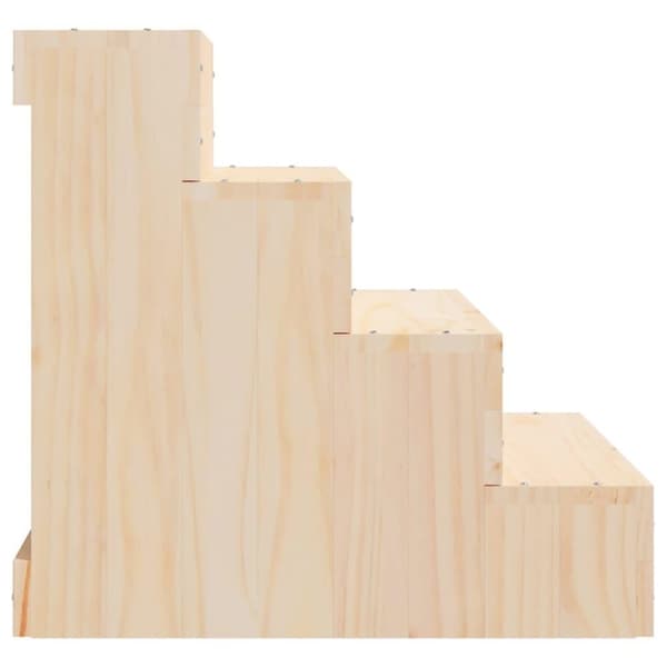 vidaXL Husdjurstrappa 40x49x47 cm massiv furu