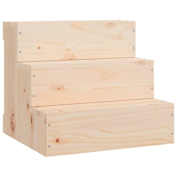 vidaXL Kjæledyrstrapp 40x37,5x35 cm heltre furu