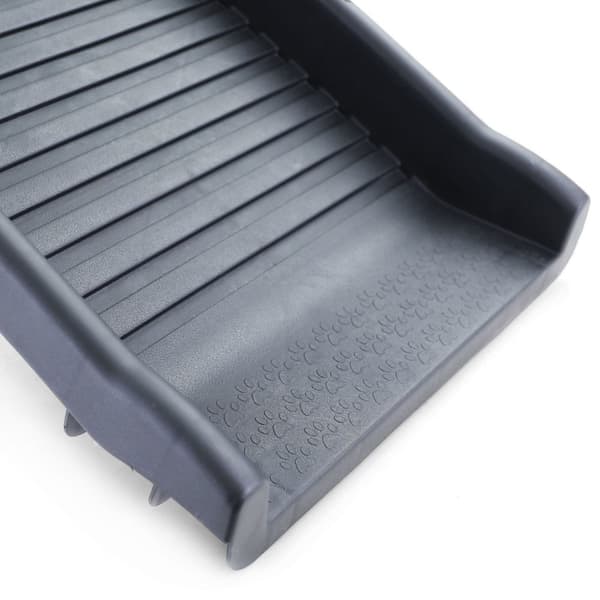 Auton koiran rampin sisääntuloapu luistamaton taitettava musta 155x40cm 90kg