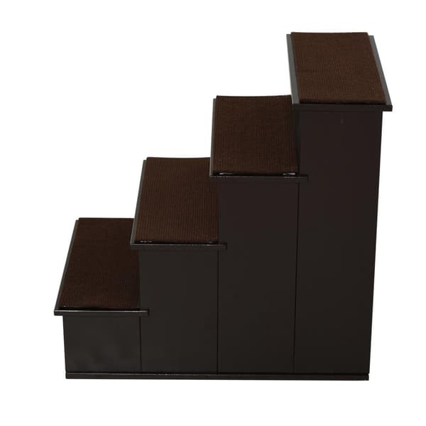 Rootz Pet -portaat matolla - ruskea - tekninen puu, pehmo - 15,74 cm x 23,22 cm x 21,33 cm